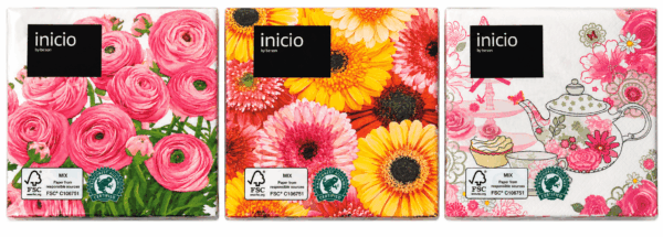 inicio Kaffeservett Fika mix 25 cm 20-p