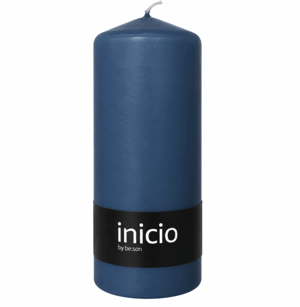 inicio Blockljus 67x180 mm Djupblå