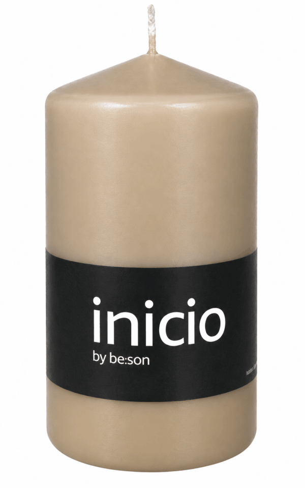 inicio Blockljus 68x120mm Beige