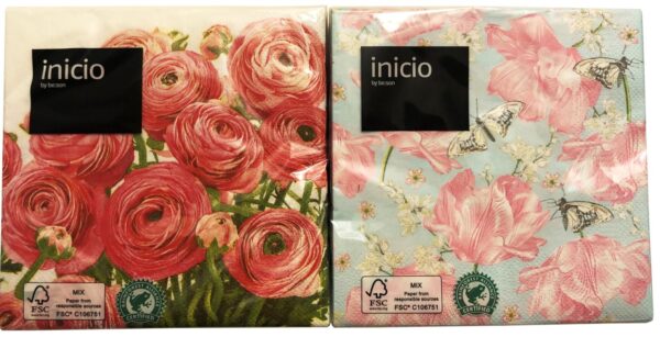 inicio Kaffeservett Blomsterfång 25 cm 20-p