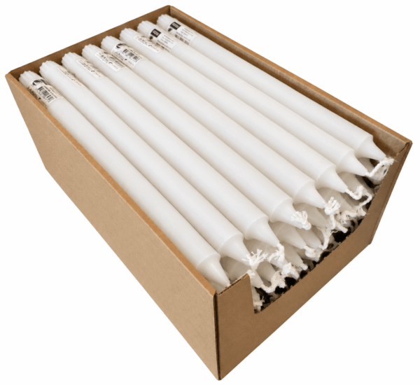 inicio Kronljus Vit 100% stearin 28 cm 10h Svanen
