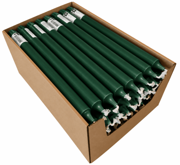 inicio Kronljus Djupgrön Stearin 28cm 10h Svan