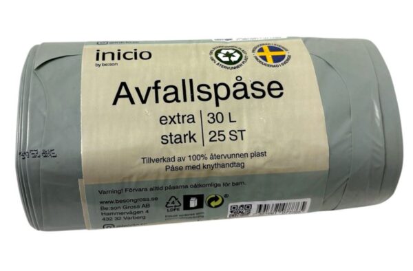 Serve Avfallspåse Extra stark. Grön  30L 25 st