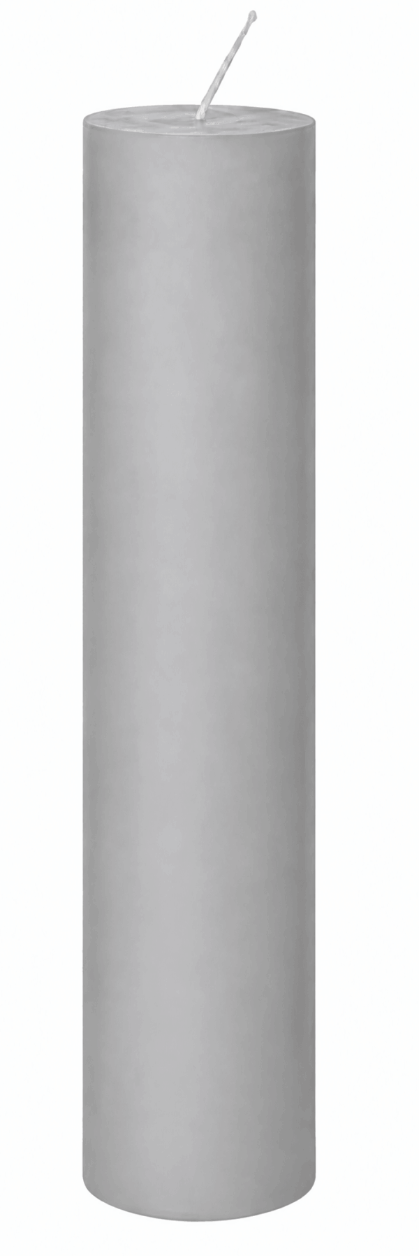 inicio Cylinderljus Grå 100% Stearin 4x20cm SVANEN