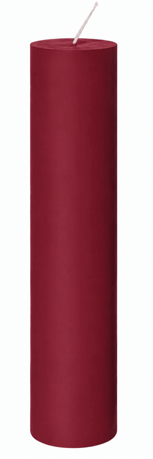 inicio Cylinderljus Djupröd 100% Stearin 4x20cm S