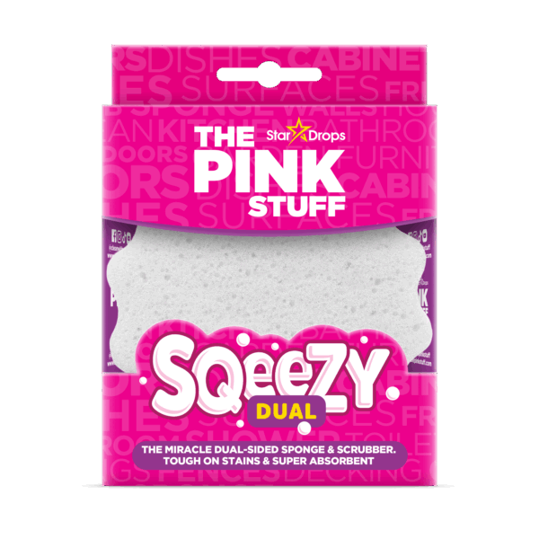 The Pink Stuff SQeeZY Dual Side Sponge & Scrub 1st