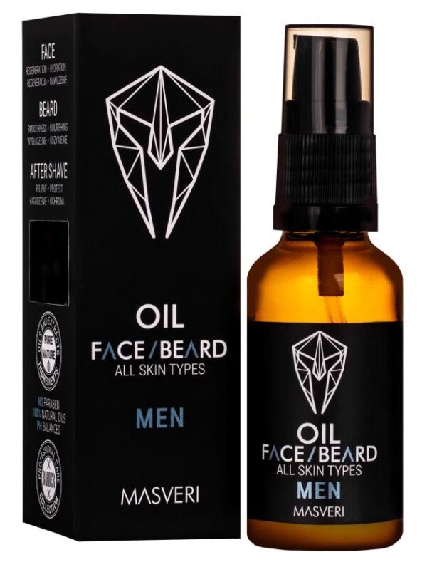 Masveri Oil Face & Beard All Skin Types 30ml